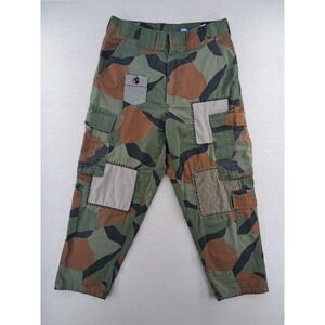 Atelier & Repairs Camouflage Pants 30 Patchwork Cargo Army Utility Made USA W31"
